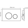 Система инсталляции для унитазов WASSERKRAFT GLAN 66TLT.010.ME.WH.MG02